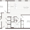 Floor plan: 2 Bed 2 Bath