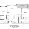 Floor plan: 2BR 2BA (1139 SF)