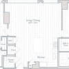 Floor plan: 2 Bed/2.5 Bath-E27-1