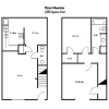 Floor plan: 2 BR TH