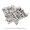 Floor plan: B4 Sanctuary 2BD, 2BA