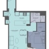 Floor plan: 1 Bedroom 08-Tower A