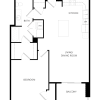 Floor plan: 1x1 B