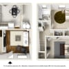 Floor plan: Two Bedroom Townhome