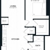 Floor plan: 1 Bed/1 Bath-1A3