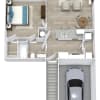 Floor plan: A1 Upper w Garage