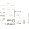 Floor plan: 2 Bed, 2 Bath Phase 2