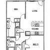 Floor plan: 2 Bed / 2 Bath