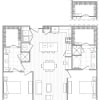 Floor plan: 2 Bed/2 Bath-B3