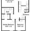 Floor plan: 2x1