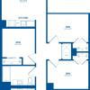 Floor plan: Trio, 2 Bath