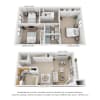 Floor plan: 3 Bedroom, 2 1/2 Bath Townhome