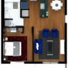 Floor plan: 1-Bedroom