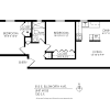 Floor plan: 2 Bedroom, 1 Bath