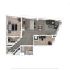 Floor plan: B03 - 1 bed/1 bath with den