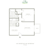 Floor plan: One Bedroom 575
