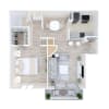 Floor plan: 1x1B