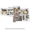 Floor plan: 2 Bed/2 Bath-C04