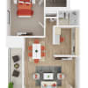 Floor plan: Sequoia - 1x1