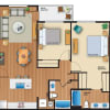 Floor plan: 2x2A Flat