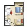 Floor plan: Studio A