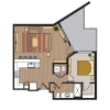 Floor plan: A4 1x1 - Phase II