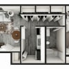 Floor plan: Premier 1 Bedroom 1 Bathroom Apartment