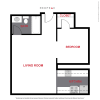 Floor plan: 1357 - Studio