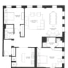 Floor plan: 2 BR C-6