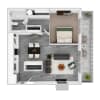 Floor plan: 1-Bedroom