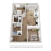 Floor plan: 1x1 - Agave (a10e)