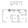 Floor plan: 2x1 - D1 + Loft