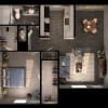 Floor plan: Sausalito 1x1 A2