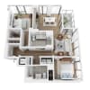 Floor plan: 2 Bedroom B