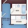 Floor plan: 400 Cambridge Block-1Bd