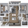 Floor plan: 2x2-1102