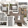 Floor plan: 2B1.2 2x2 907 SF-FP