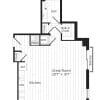 Floor plan: Studio 0E