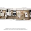 Floor plan: 1BR TYPE R