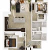 Floor plan: 2 Bed/2 Bath-B4