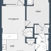 Floor plan: 1 Bed/1 Bath-A1-3