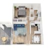 Floor plan: 1x1 Deluxe