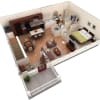 Floor plan: 1 BR Grand Overlook