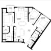 Floor plan: Three Bedroom C