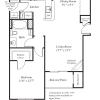 Floor plan: 1B Renovation 6