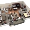Floor plan: 2 BR Grand Overlook
