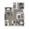 Floor plan: B3 + Den