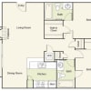 Floor plan: Type A : 2 Bed 2 Bath