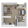 Floor plan: 0x1