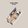 Floor plan: Studio 1 bath